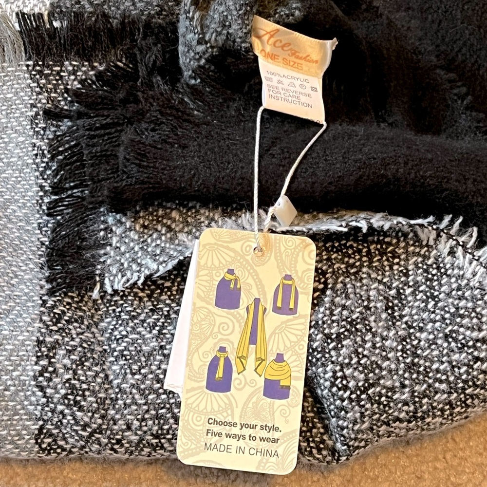 NEW Ace Fashions 5 Ways To Wear Wrap Scarf Shawl